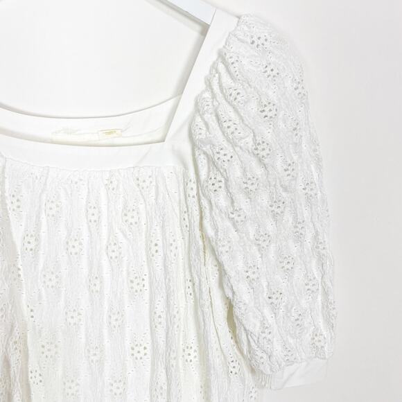 Anthropologie Maeve White Eyelet Dress - Picture 4 of 11